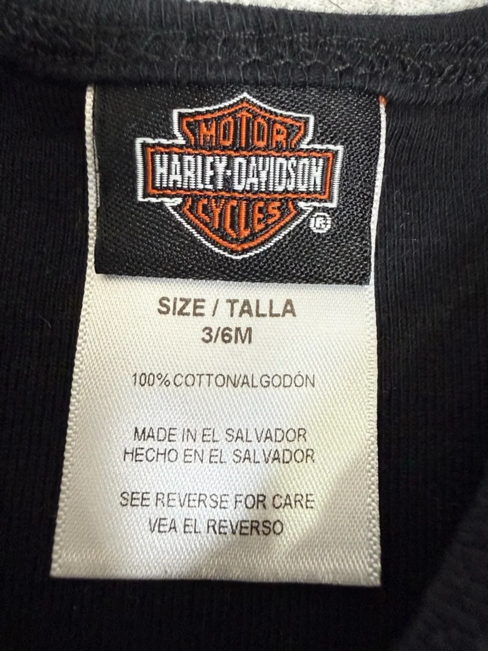 Harley-Davidson‎ Baby Bodysuit Patriotic Number 1 Red White Blue - 3-6M